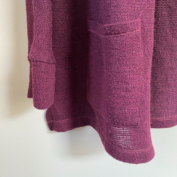 American Eagle Outfitters Maroon Button-up Knit Cardigan Medium - Picture 5 of 10